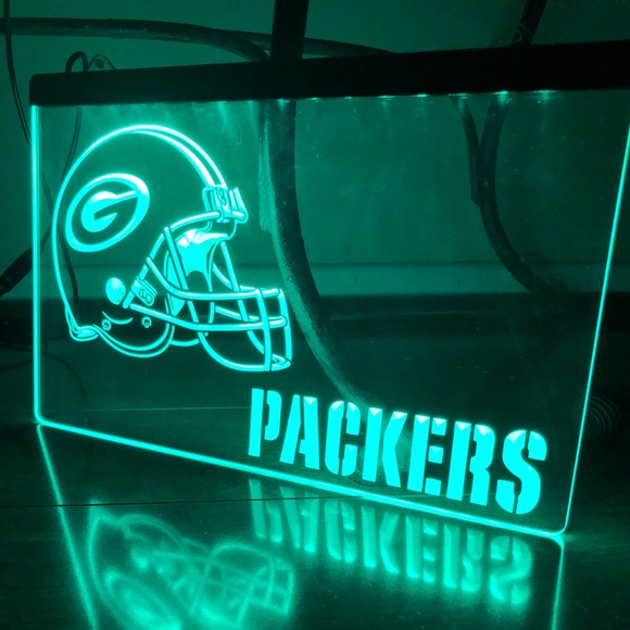 GREEN BAY PACKERS LED NEON LIGHT SIGN 8x12 - Picture 2 of 3